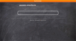 Desktop Screenshot of goesswein-mineralien.de